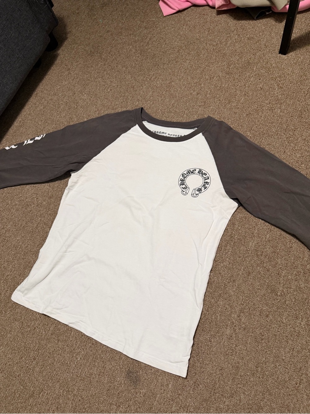 chrome hearts dark gray long sleeve